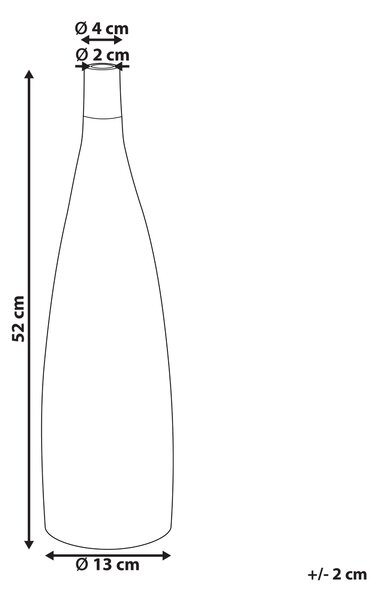 Dekoratívna váza hnedá terakotová s efektom dreva 52 cm elegantná obývacia izba spálňa