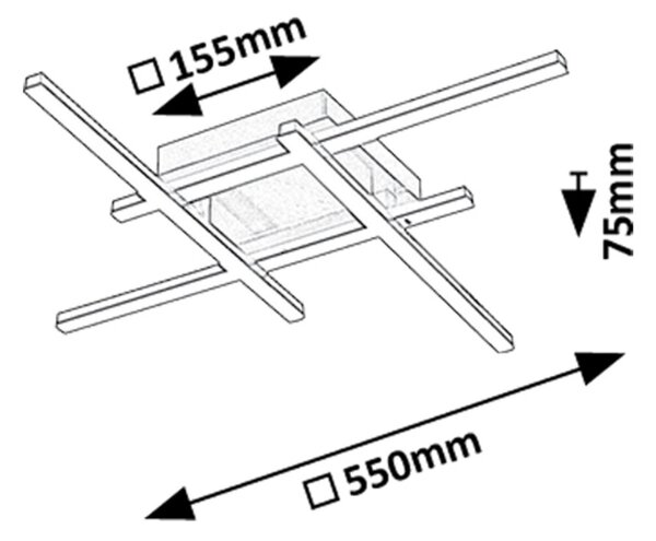 Rabalux DEMIR LED stropné svietidlo 71398