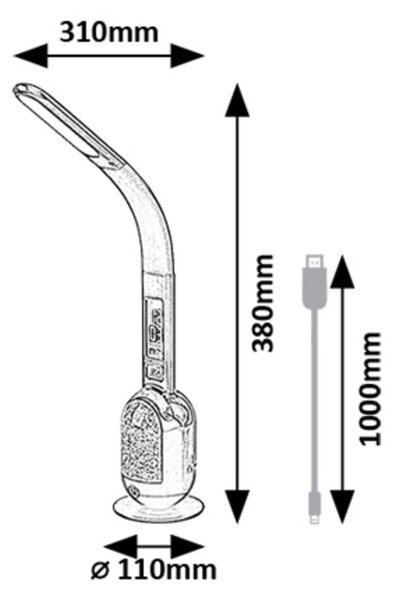 Rabalux FIGEN LED stolná lampa 74230
