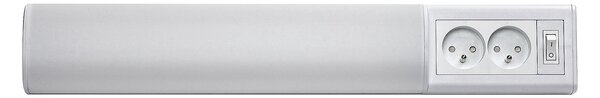 Rabalux BATH 2E LED podlinkové svietidlo s vypínačom a 2x zásuvkou, 50 cm