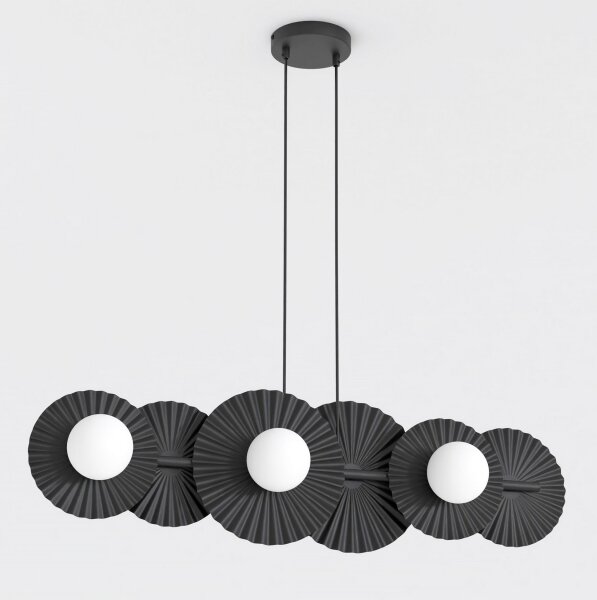 Závesný luster na lankách UMBRA 6xG9/8W/230V čierny