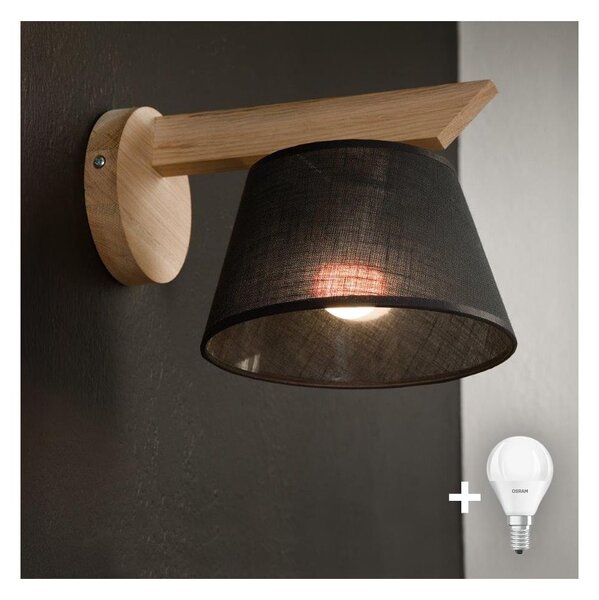 Brilagi - LED Nástenné svietidlo ANTHONY 1xE14/40W/230V dub/čierna