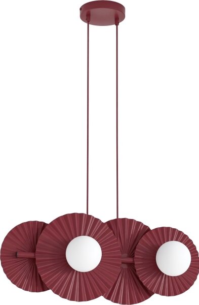 Závesný luster UMBRA na lanku 4xG9/8W/230V, červený