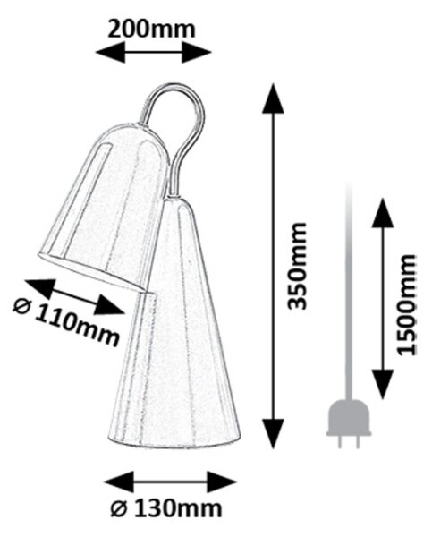 Rabalux RABAL stolná lampa 74224