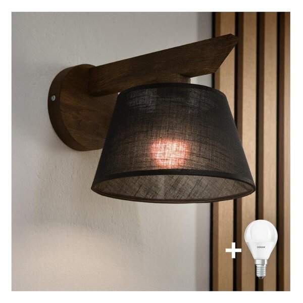 Brilagi - LED Nástenné svietidlo ANTHONY 1xE14/40W/230V dub orech/čierna