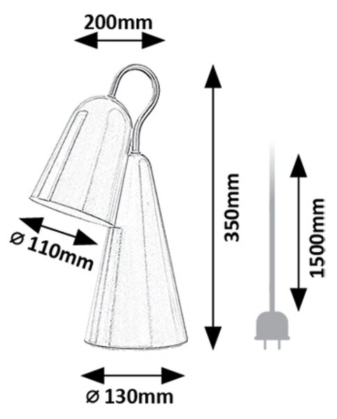 Rabalux RABAL stolná lampa 74225