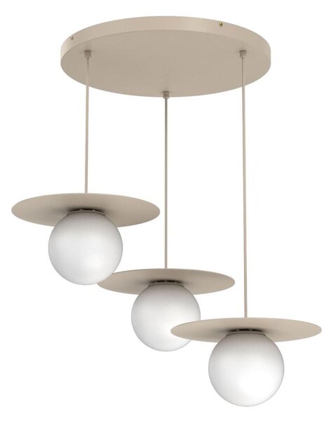 Luster na lanku FLAT 3xE27/15W/230V béžová