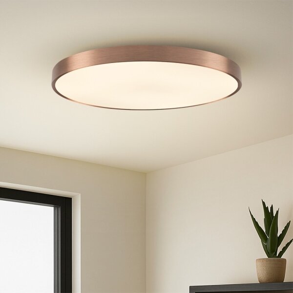 Immax NEO 07323L-LED stmievateľné stropné svietidlo SEMPLICI 96W/230V priemer 80 cm Wi-Fi Tuya rosé + diaľkové ovládanie