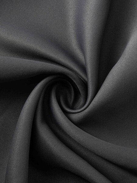 Blackout závesy Elias antracitová – 140 × 160 cm (2 ks) - krúžky