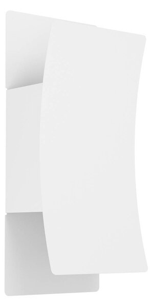 EGLO Vonkajšie nástenné svietidlo Verdolino, biela, výška 28 cm, kov, Biela / opálová, kov, Moderný, Nástenné svietidlo