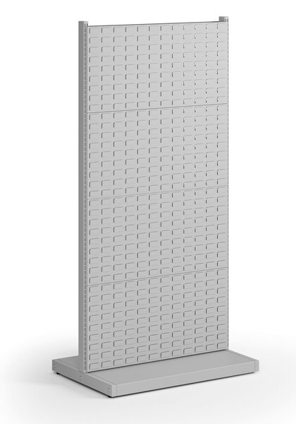 Perforovaný stojan, obojstranný, 8x panel na boxy, 960 x 640 x 1964 mm