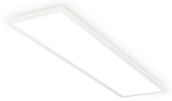 LED panel Simple A, biely, 100 x 25 cm, kov, 4 000 K, Biela / opálová, Pracovňa / Kancelária, kov, Stropné svetlo