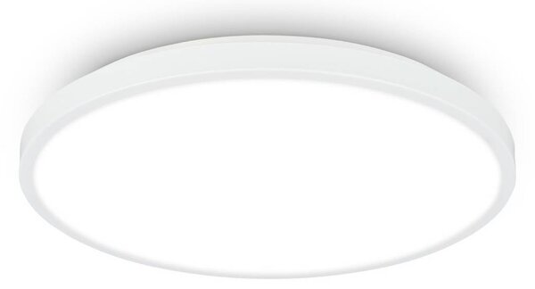 Stropné LED svetlo Kaida, biele, Ø 30 cm, EEK A, 4 000 K, Biela / opálová, Pracovňa / Kancelária, kov, Závesné svietidlo