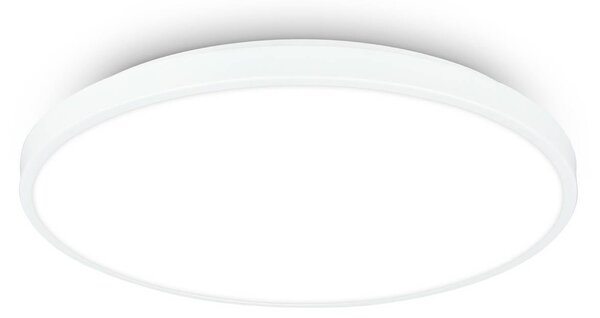 Stropné LED svetlo Kaida, biele, Ø 38 cm, EEK A, 4 000 K, Biela / opálová, Pracovňa / Kancelária, kov, Závesné svietidlo