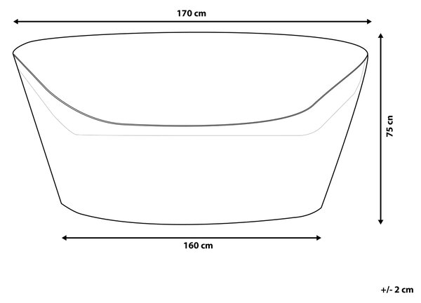 Ochranná plachta na záhradný nábytok sivá PVC polyester 170 x 160 x 75 cm kryt proti dažďu