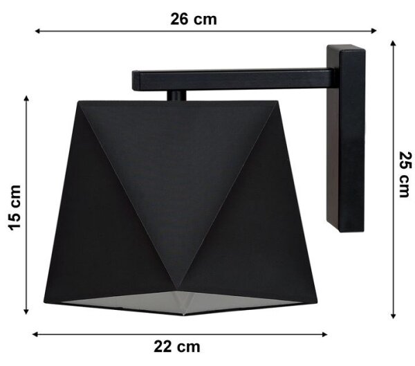 Nástenné svietidlo DIAMENT 1xE27/60W/230V