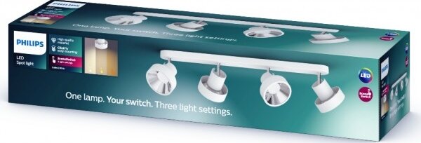 Philips 50604/31/P0 - LED Bodové svietidlo BUKKO 4xLED/4,3W/230V
