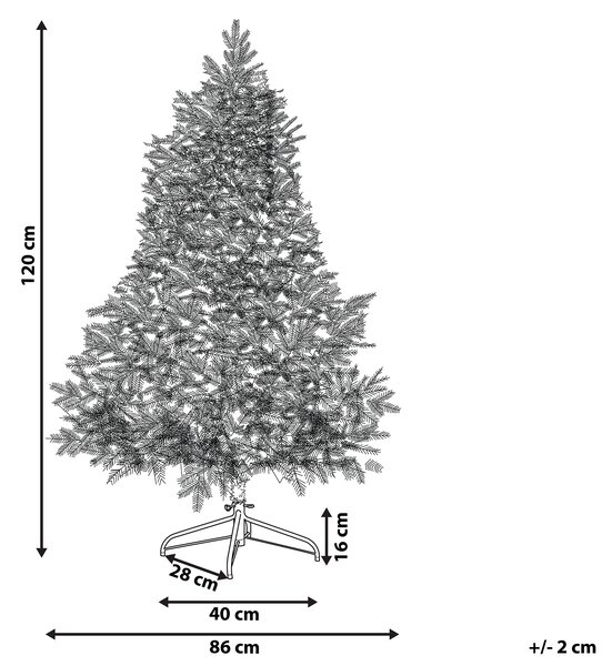 Umelý vianočný stromček 120 cm biely zasnežený so stojanom a umelým snehom s LED osvetlením vianočná výzdoba do interiéru