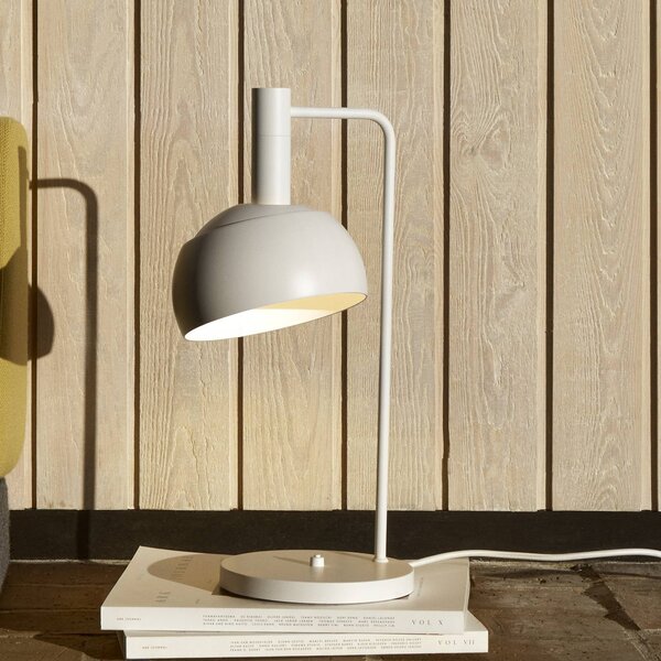 Louis Poulsen stolová lampa FJ Elements, biela, 45 cm, E14, Biela / opálová, Obývacia izba / jedáleň, Hliník, Moderný, Stolová lampa
