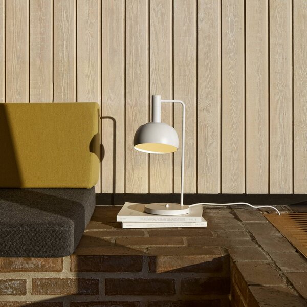 Louis Poulsen stolová lampa FJ Elements, biela, 45 cm, E14, Biela / opálová, Obývacia izba / jedáleň, Hliník, Moderný, Stolová lampa