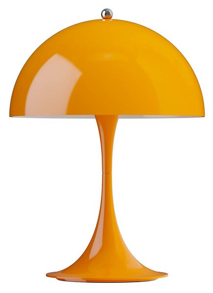 Louis Poulsen Akumulátorová lampa Panthella PORTABLE 250 oranžová IP44, Žltá / oranžová, Obývacia izba / jedáleň, Plast, Moderný, Stolová lampa