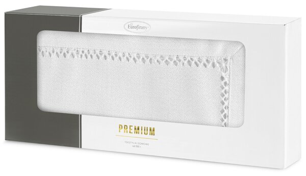 OBRUS EMILY 40X180 CM BIELY