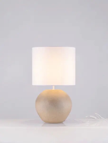 Dizajnová stolová lampa Mizu A – Smotanová
