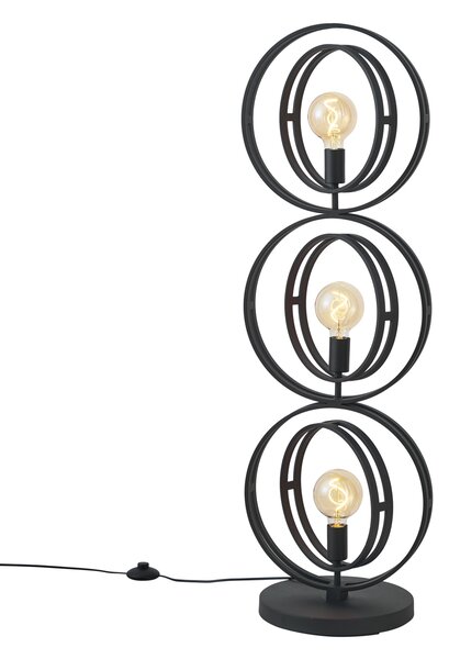 Moderná stojaca lampa čierna 3-svetlá - Indu