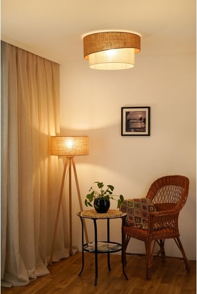 Brilagi - Stropné svietidlo SHINE 1xE27/15W/230V pr. 50 cm béžová/krémová