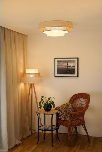 Brilagi-LED Stropné svietidlo DENVER LUNETA LED/12W/230V pr. 60 cm béžová/krémová