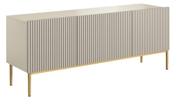 TV stolík Nicole 150 cm - kašmírová / zlatá