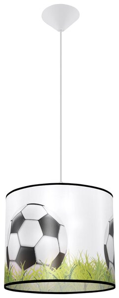 Detské závesné svietidlo Ball C, 1x plastové tienidlo so vzorom, (fi 30cm)
