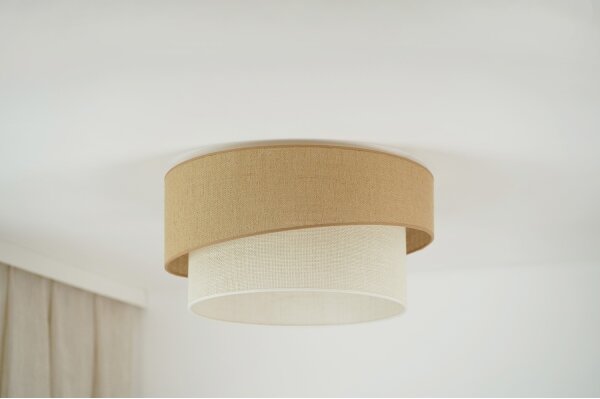 Brilagi - Stropné svietidlo SHINE 1xE27/15W/230V pr. 50 cm béžová/krémová