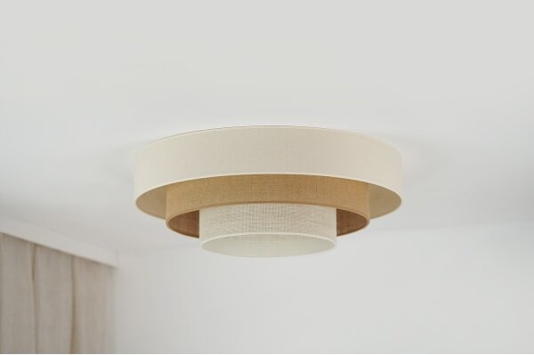 Brilagi-LED Stropné svietidlo DENVER LUNETA LED/12W/230V pr. 60 cm béžová/krémová