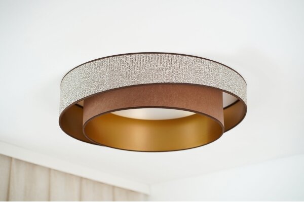 Brilagi - LED Stmievateľné svietidlo VEGAS SHINE LED/24W/230V pr. 60 cm hnedá + DO