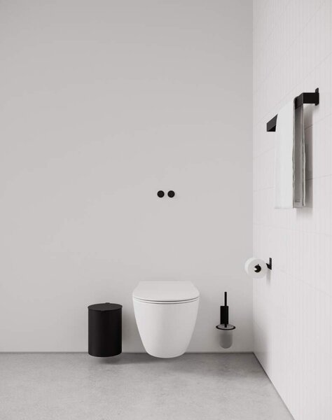 Nichba Odpadkový kôš Toilet Bin, black