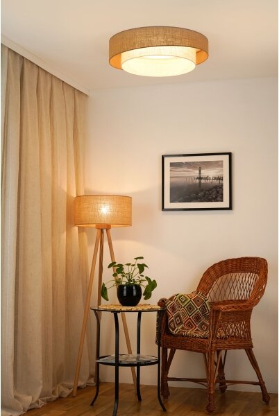Brilagi - LED Stropné svietidlo SHINE LED/24W/230V pr. 60 cm béžová/krémová