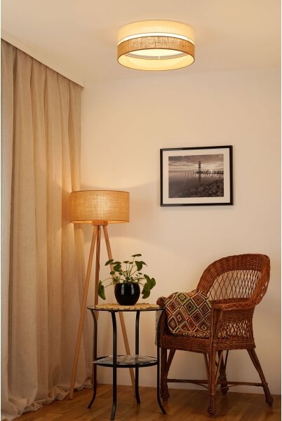 Brilagi - LED Stropné svietidlo ROYAL YUTE LED/24W/230V pr. 45 cm béžová/krémová