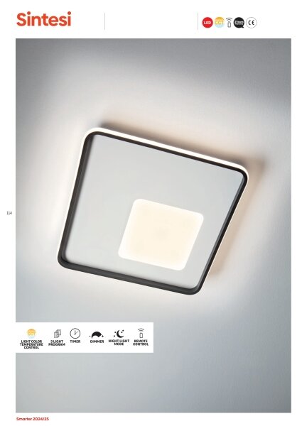 Redo 05-961-LED Stmievateľné stropné svietidlo SINTESI LED/53W/230V 3000-6000K +DO