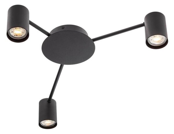 Redo 01-4050 - Bodové svietidlo NOA 3xGU10/10W/230V čierna
