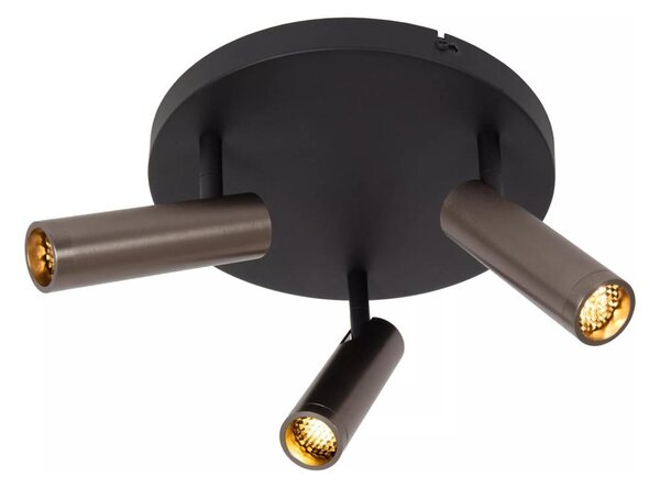 Lucide 22974/13/15 - Bodové svietidlo GRADO 3xGU10/12W/230V hnedá/čierna
