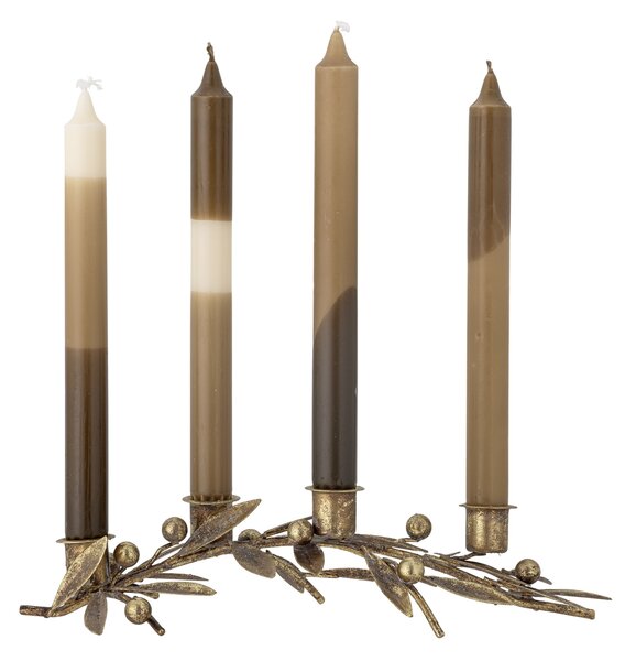 Kovový adventný svietnik Mirabel Gold