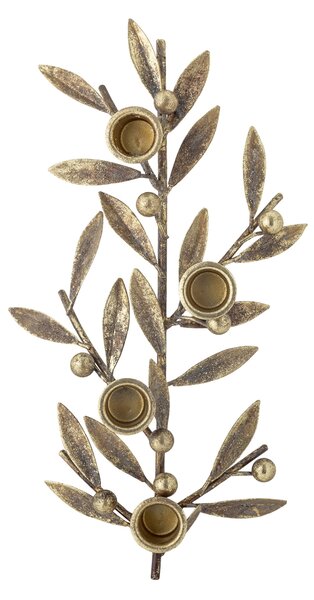 Kovový adventný svietnik Mirabel Gold