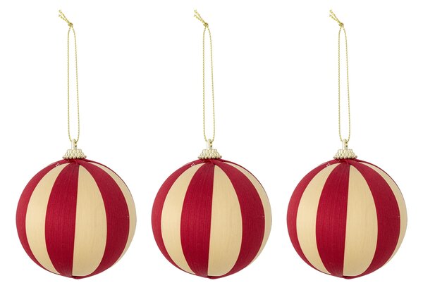 Vianočná ozdoba Wynn Red – set 3 ks