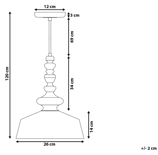 Závesná lampa biele kovové tienidlo stropné svietidlo do interiéru moderný dizajn