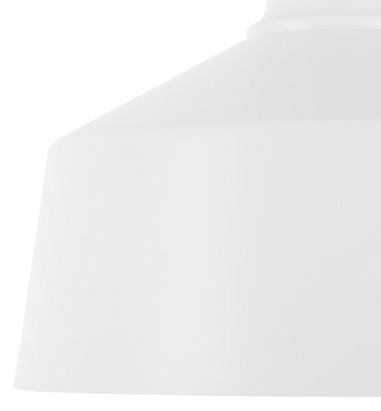 Závesná lampa biele kovové tienidlo stropné svietidlo do interiéru moderný dizajn