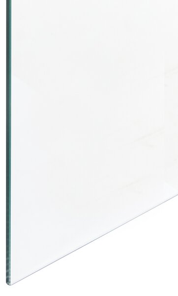 Sprchová zástena čierna z tvrdeného skla 80 x 190 cm sklenený panel na sprchovací kút bez dverí kúpeľňa