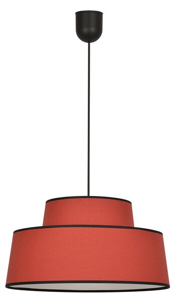 Závesné svietidlá COREP, Mallorca, stmievateľné, Hnedá / Hrdzavá, Obývacia izba, Tkanina / Textil