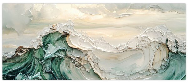 Obraz - 3D abstrakcie mora (120x50 cm)