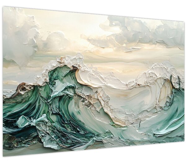 Obraz - 3D abstrakcie mora (90x60 cm)